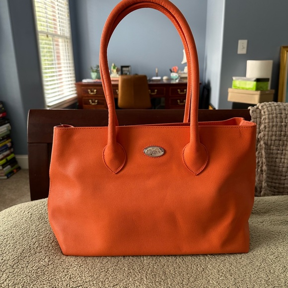 GREAT CONDITION Furla bag - FUN & FLIRTY Salmon Pink!! - Picture 2 of 5